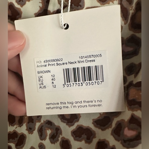 NWT Missguided Cheetah Mini Dress - Picture 4 of 5